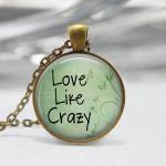 1 inch Round Pendant Tray - Love Like Crazy