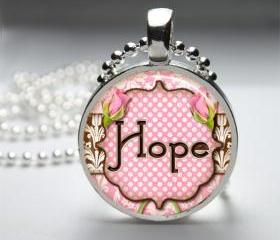 1 inch Round Pendant Tray - Hope