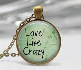1 inch Round Pendant Tray - Love Like Crazy